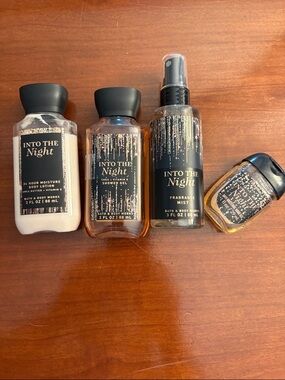 Bath & Body Works Into The Night Set — 3 oz used condition